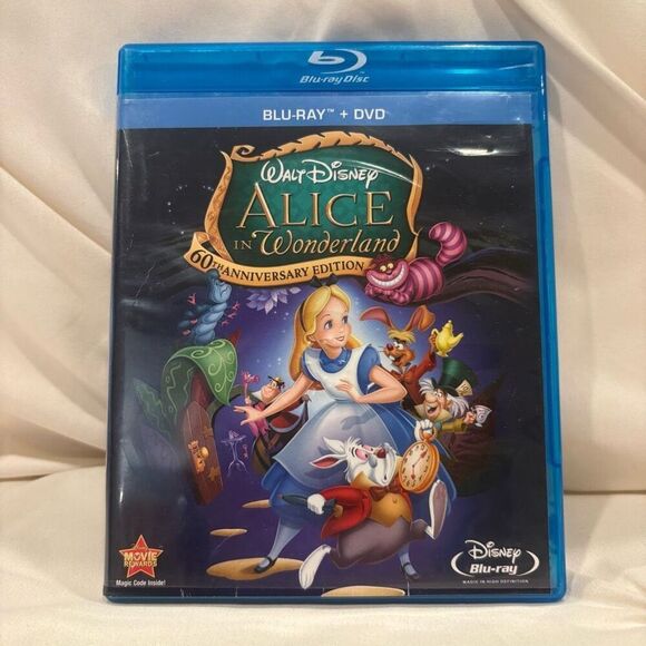 Disney Alice in Wonderland Blu Ray + DVD 60th Anniversary Edition - Picture 1 of 5